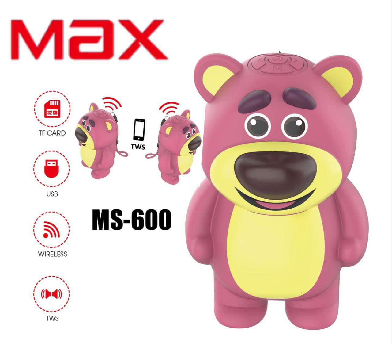 157 اسپیکر بلوتوثی خرسی M-S600 MAX